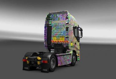 Iveco Hi Way Psychedelic Trucking Skin