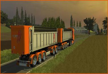 SCANIA 6X4 + 4 BENNES + CITERNE A ENGRAIS CEDRIC TRANSPORTS v1.0