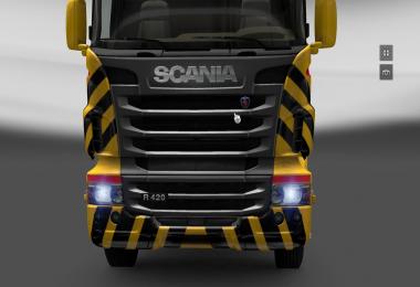 Scania R Cat V8 Skin