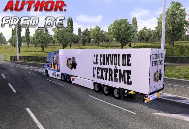 Scania T Longline + Trailer Lisa Convoy extreme