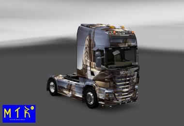 Skin Scania Background 3D Wall