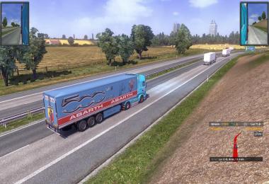 Skin Scania R 500 abarth + skin trailer 500 abart + sound