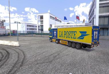 Skin Scania + Trailer laposte 1.xx.x