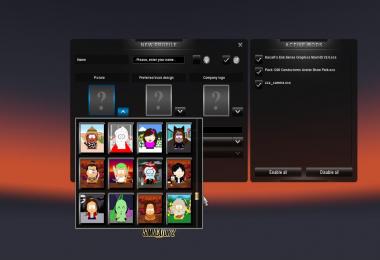 South Park driver avatars mod