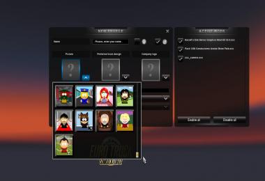 South Park driver avatars mod