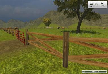 Wood Farm Fence