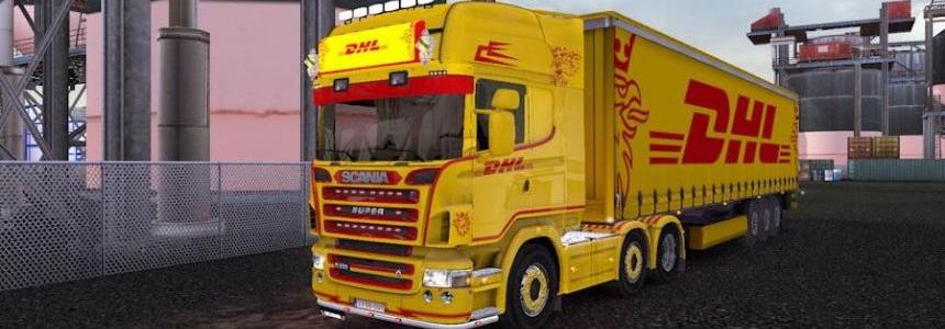 Scania R2008 50K + Trailer DHL - Modhub.us