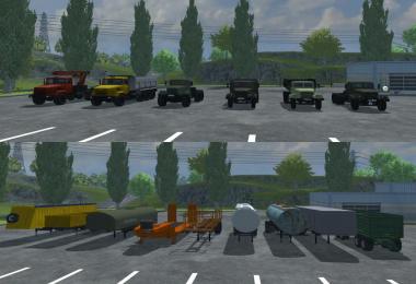 KrAZ and Trailers Pack v2.0