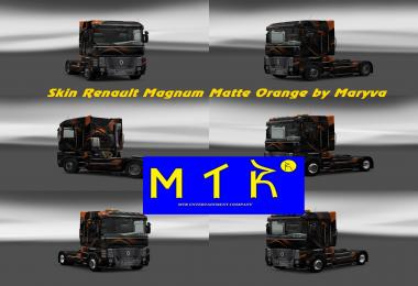 Skin Renault Magnum Matte Orange