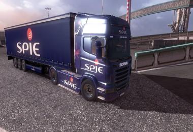 Skin Scania R + skin trailer SPIE DGK IDF