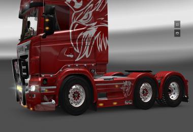 V8K Blaine Scania Bullbar v2.0 + Nog Harder Logo