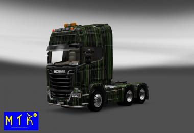 Scania Streamline Green Stripes Skin