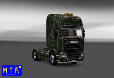 Scania Streamline Green Stripes Skin