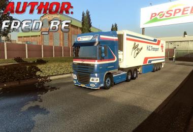 DAF XF + Trailer Lamberet H.Z. Transport