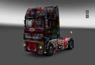 DAF XF World Flag v1.10