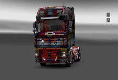 DAF XF World Flag v1.10