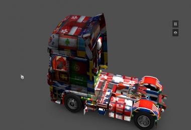 DAF XF World Flag v1.10