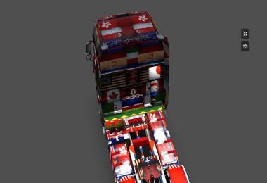 DAF XF World Flag v1.10