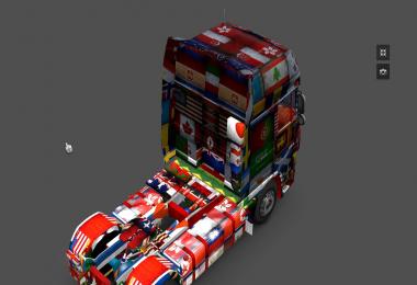 DAF XF World Flag v1.10