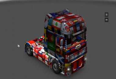 DAF XF World Flag v1.10