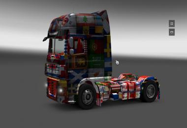 DAF XF World Flag v1.10