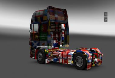 DAF XF World Flag v1.10