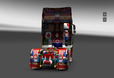 DAF XF World Flag v1.10