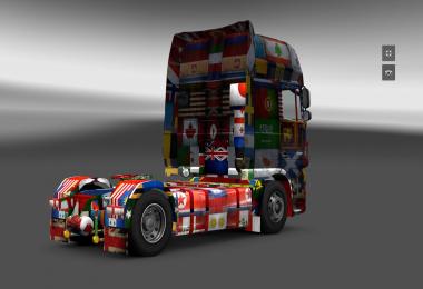 DAF XF World Flag v1.10