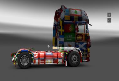 DAF XF World Flag v1.10