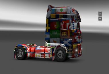 DAF XF World Flag v1.10