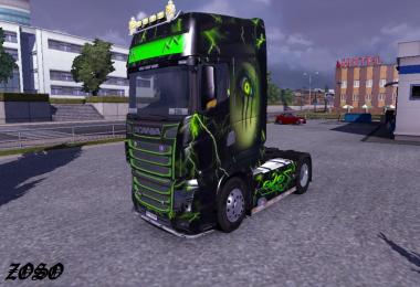 Scania R700 Zoso Monster + Grill Paint