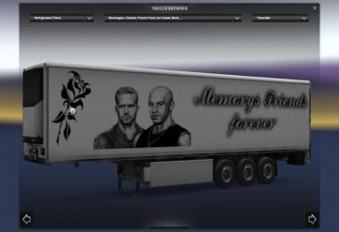 Scania Paul Walker + Trailer v1.0