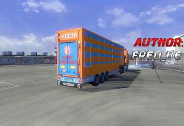 DAF XF + Trailer Pezzaioli Pigs