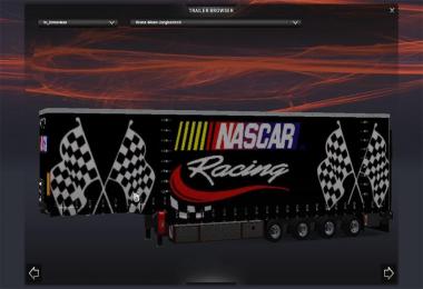 Krone Nascar Jumbo Curtain trailer (Fixed)