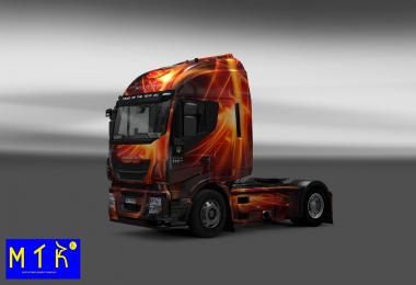 Skin Iveco Hi-Way Fire Effect