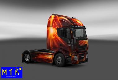 Skin Iveco Hi-Way Fire Effect