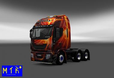 Skin Iveco Hi-Way Fire Effect