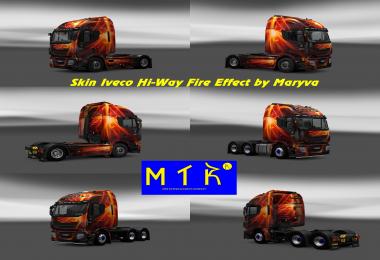 Skin Iveco Hi-Way Fire Effect