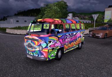 AI Traffic VW T2 Hippie Mobile