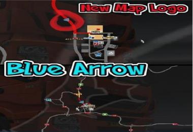 Blue Arrow (Map Logo)