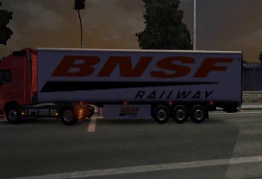 BNSF trailer white