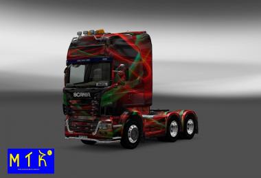 Skin Scania Red Effect