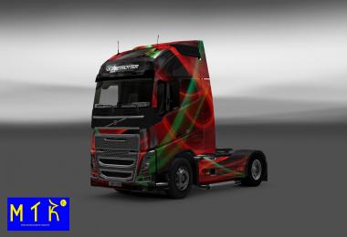 Volvo FH 2012-Iveco Hi Way Red Effect Skin