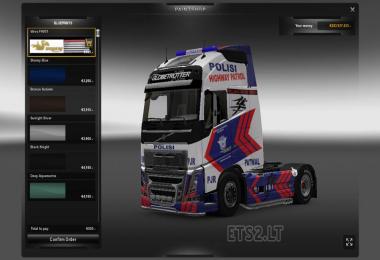 Skin Volvo fh16 Police 1.10.1