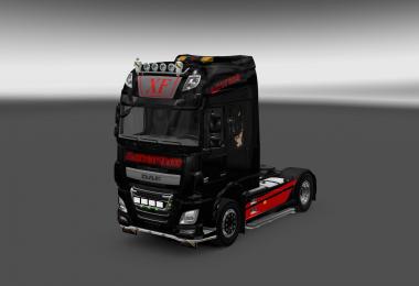 Black Cat Trans skin for DAF XF euro6 v1.0