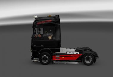 Black Cat Trans skin for DAF XF euro6 v1.0