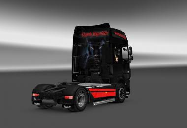 Black Cat Trans skin for DAF XF euro6 v1.0