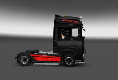 Black Cat Trans skin for DAF XF euro6 v1.0