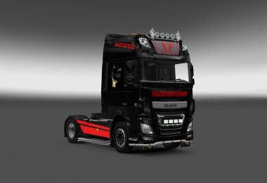 Black Cat Trans skin for DAF XF euro6 v1.0