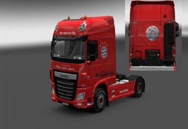 FC Bayern Munich Daf Euro 6 skin v1.0 Beta